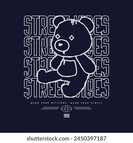 Streetwear graphic t-shirt and apparel design