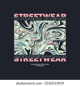 Streetwear graphic t-shirt and apparel design