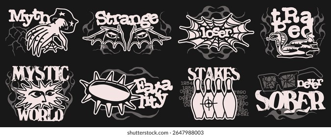 Streetwear grunge t-shirt design bundles, Minimal typography, Urban t-shirt design set,
Vector streetwear design set, Streetwear Typography Vector Set, Clothing design pack,
Streetwear, Quotes