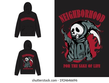 streetwear Hoodie design
Neigborhood Grim Reaper