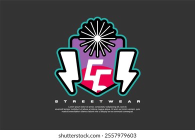 streetwear logo element graphic suitable for printing