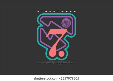 streetwear logo element graphic suitable for printing