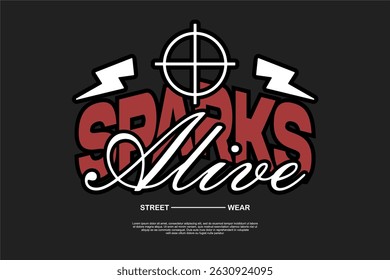 streetwear modern template asset for tshirt printing