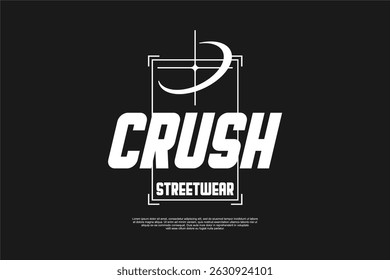 streetwear modern template asset for tshirt printing