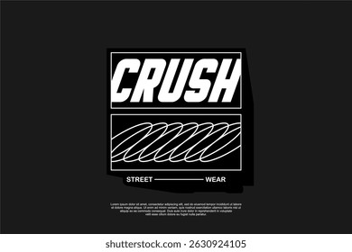 streetwear modern template asset for tshirt printing