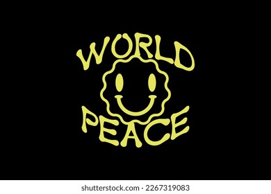 streetwear modern world peace quotes design inspiration templates