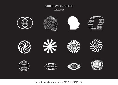 Streetwear Ornament shape abstract urban style collection