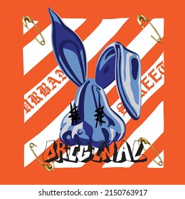 Streetwear Rabbit Bunny Menswear Graphic Tee