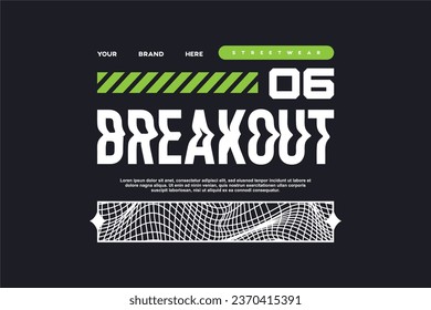 streetwear retro futuristic modern asset for printing and poster