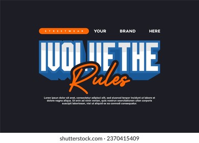 streetwear retro futuristic modern asset for printing and poster