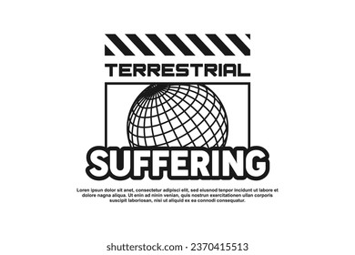 streetwear retro futuristic modern asset for printing and poster