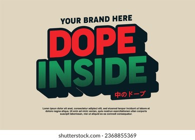 streetwear retro vintage modern vector urban style  design asset suitable for printing