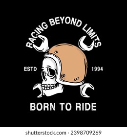 streetwear skull graphic tee design