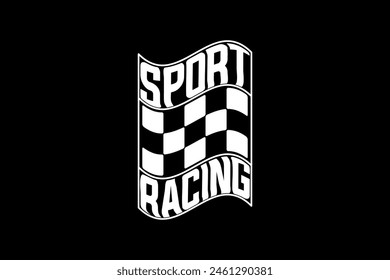 Streetwear sport racing typography graphic tshirt design quotes ideas customize templates