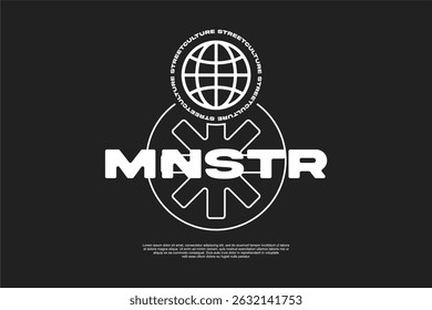 streetwear template for modern design clothing	