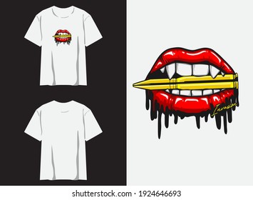 streetwear t-shirt design
Drippy Mouth