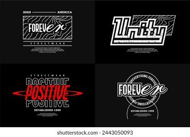 streetwear tshirt design pack download, vector element suitable for printing