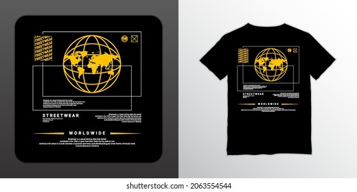 streetwear t-shirt design, suitable for screen printing, jackets and others