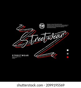 Streetwear t-shirt design, suitable for screen printing, jackets and others