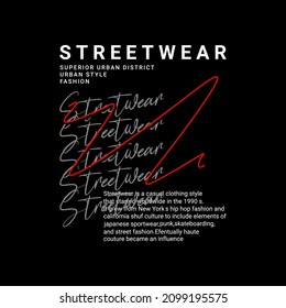 Streetwear t-shirt design, suitable for screen printing, jackets and others