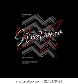 Streetwear t-shirt design, suitable for screen printing, jackets and others