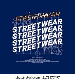 Streetwear t-shirt design, suitable for screen printing, jackets and others