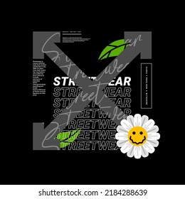 Streetwear t-shirt design, suitable for screen printing, jackets and others