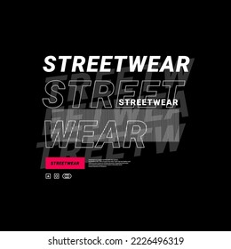 Streetwear t-shirt design, suitable for screen printing, jackets and others