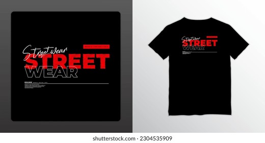 Streetwear t-shirt design, suitable for screen printing, jackets and others