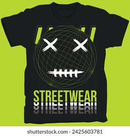 Diseño de camiseta de Streetwear, adecuado para serigrafía, sudaderas o chaquetas, y otra ropa