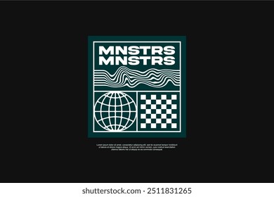 Streetwear tshirt design suitable for screen printing tshirts and others