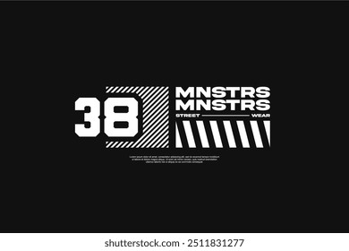 Streetwear tshirt design suitable for screen printing tshirts and others