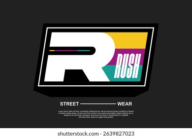 Streetwear tshirt design suitable for screen printing tshirts and others