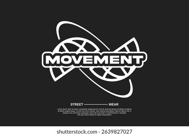 Streetwear tshirt design suitable for screen printing tshirts and others