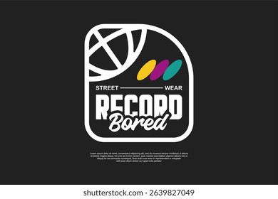 Streetwear tshirt design suitable for screen printing tshirts and others