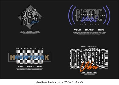 streetwear tshirt design template assets