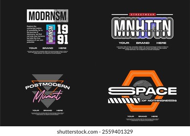 streetwear tshirt design template assets