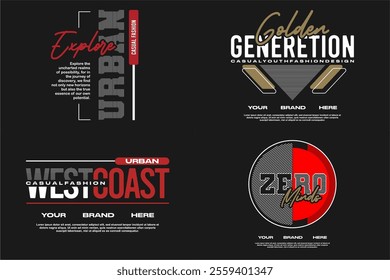 streetwear tshirt design template assets