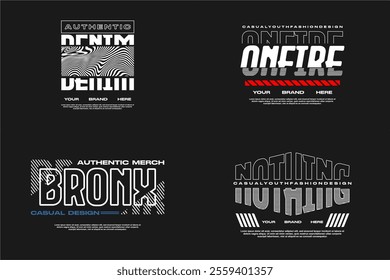 streetwear tshirt design template assets