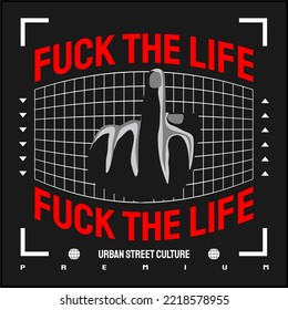 streetwear t-shirt design vector illustration