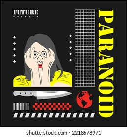 streetwear t-shirt design vector illustration
