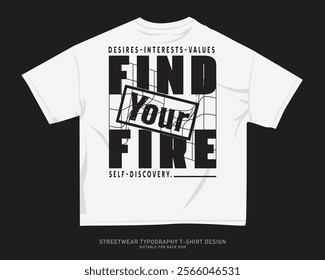 Streetwear T-shirt Design Vector, Typography Quotes Graphic T shirt for Print. Urban T-shirt Design for Print on Demand, Street Style. Merch Design, Clothing Design, Simple Graphic Tee Shirt