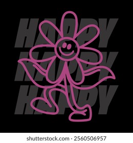 Streetwear typographi quote vector template