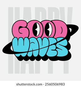 Streetwear typographi quote vector template