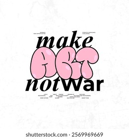Streetwear typography Aesthetic vector graphic design	