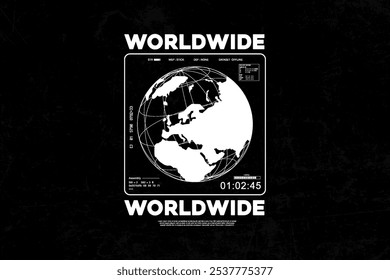 streetwear typography graphic tee concept vector graphic design templates