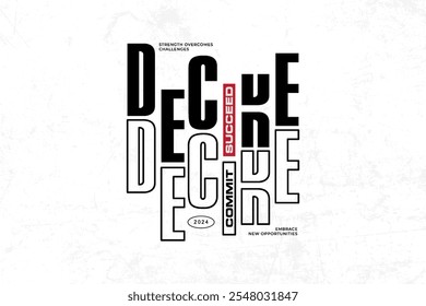 streetwear typography quotes graphic tee design style template vector