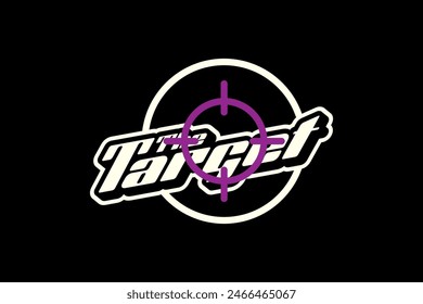 Streetwear typography target graphic design aesthetic quotes template
