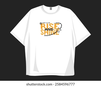 Streetwear typography. Streetwear t-shirt design, urban typography t shirt design. Urban logo vector for clothing design, apparel