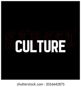 Streetwear Typography Urban Style Template Vector Street Culture Commercial Use